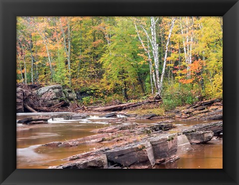 Framed Bonanza Falls, Michigan Print