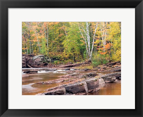 Framed Bonanza Falls, Michigan Print