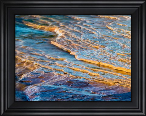 Framed Lake Superior In Picture Rock National Seashore Print