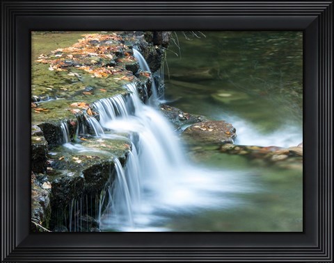 Framed Lower Au Train Falls, Michigan Print