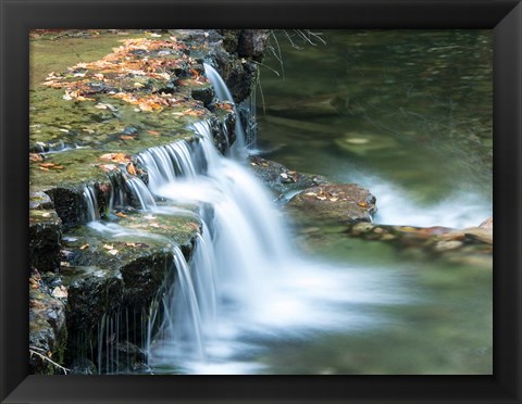 Framed Lower Au Train Falls, Michigan Print