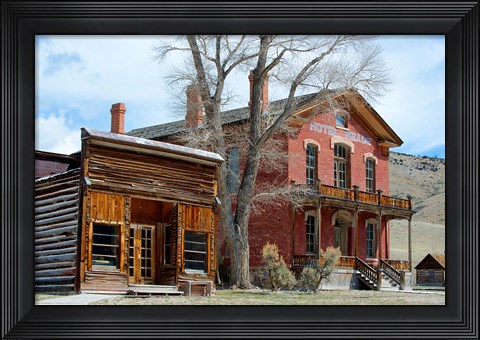 Framed 1862 Gold Rush Town In Bannack, Montana Print