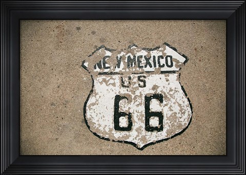 Framed New Mexico State Route 66 Sign Print