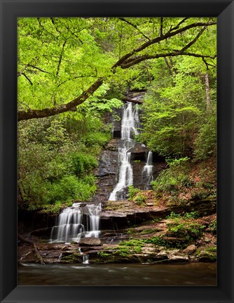 Framed Tom Branch Falls, North Carolina Print