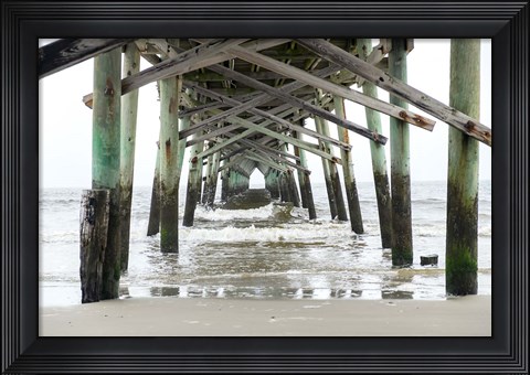 Framed Oceanic Pier, Wilmington, North Carolina Print