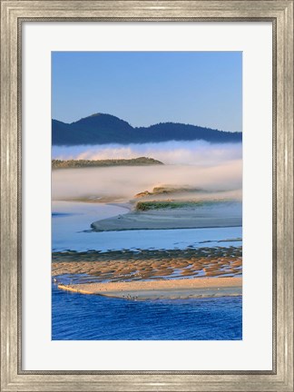 Framed Fog Over Netarts Bay, Oregon Print