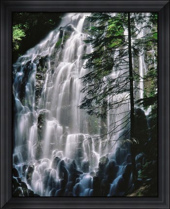 Framed Ramona Falls Landscape, Oregon Print