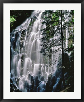 Framed Ramona Falls Landscape, Oregon Print