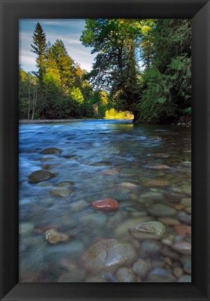 Framed Sandy River Landscape, Oregon Print