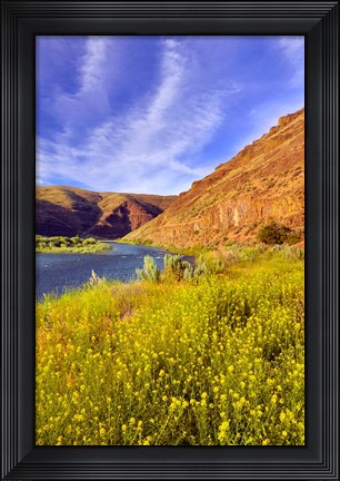 Framed John Day River Landscape, Oregon Print