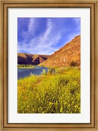 Framed John Day River Landscape, Oregon Print