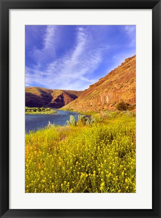 Framed John Day River Landscape, Oregon Print