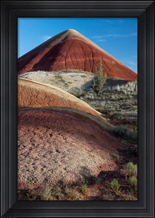 Framed Oregon, John Day Fossil Beds National Monument The Undulating Painted Hills Print