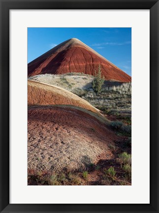 Framed Oregon, John Day Fossil Beds National Monument The Undulating Painted Hills Print