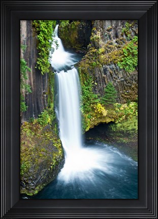 Framed Toketee Falls, Umpqua National Forest, Oregon Print