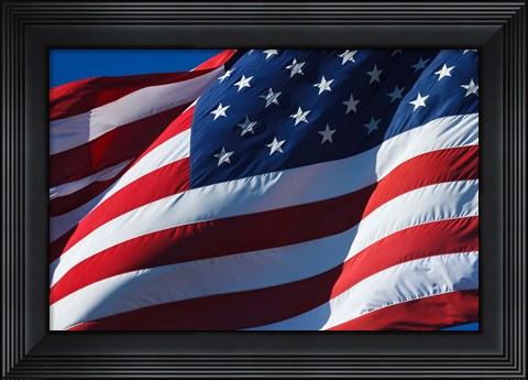 Framed Flag At WAAAM Museum, Oregon Print