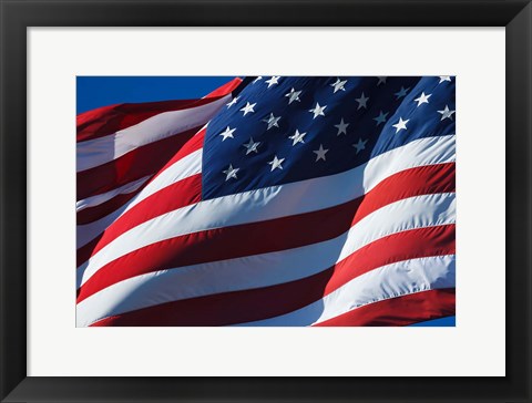 Framed Flag At WAAAM Museum, Oregon Print