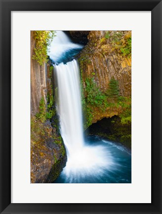 Framed Toketee Falls, Umpqua National Forest, Oregon Print