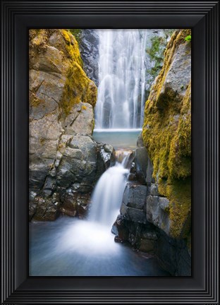 Framed Susan Creek Falls, Umpqua National Forest, Oregon Print