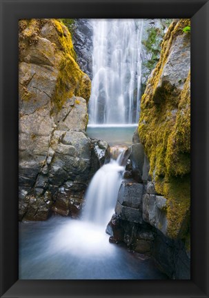 Framed Susan Creek Falls, Umpqua National Forest, Oregon Print