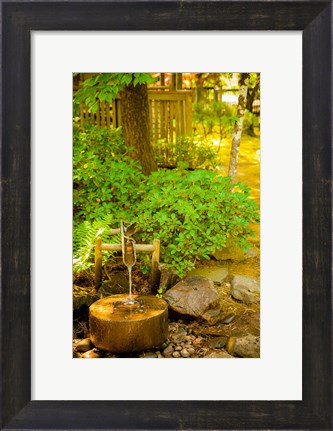Framed Japanese Garden, Dundee, Oregon Print