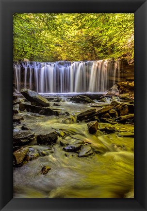 Framed Oneida Falls Cascade, Pennsylvania Print