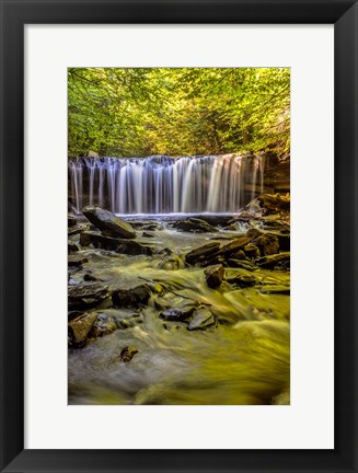 Framed Oneida Falls Cascade, Pennsylvania Print