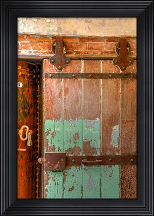 Framed Abandoned Prison Detail, Pennsylvania Print