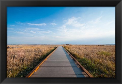 Framed Walkway Going Through The Badlands National Park, South Dakota Print