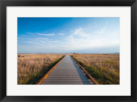 Framed Walkway Going Through The Badlands National Park, South Dakota Print