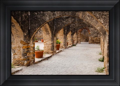 Framed Archways At Mission San Jose Print