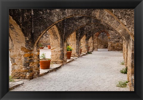 Framed Archways At Mission San Jose Print