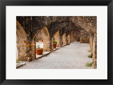 Framed Archways At Mission San Jose Print