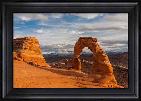Framed Delicate Arch At Sunsetm Utah Print