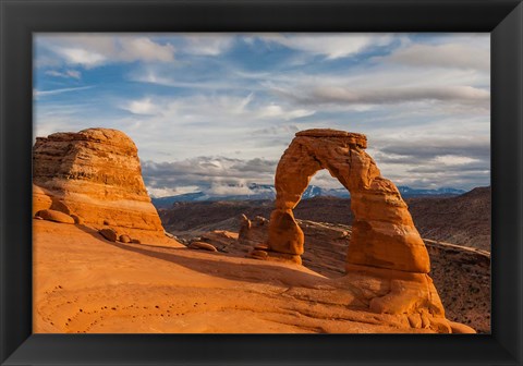 Framed Delicate Arch At Sunsetm Utah Print