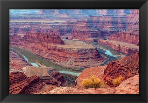 Framed Colorado River Gooseneck Formation, Utah Print