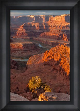 Framed Sunrise On The Colorado River, Utah Print