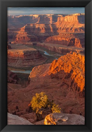 Framed Sunrise On The Colorado River, Utah Print