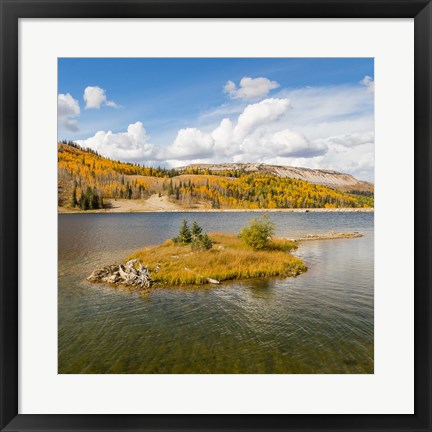 Framed Duck Fork Reservoir, Manti-La Sal National Forest, Utah Print