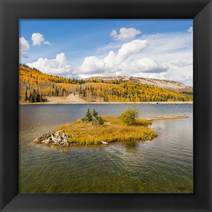 Framed Duck Fork Reservoir, Manti-La Sal National Forest, Utah Print