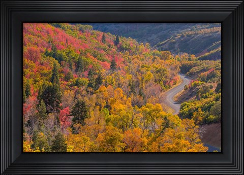 Framed Landscape With Nebo Loop Road, Uinta National Forest, Utah Print