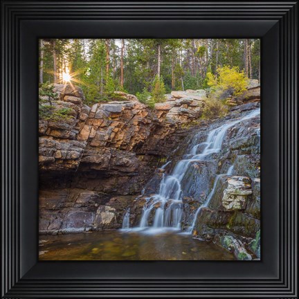 Framed Provo River Falls, Utah Print