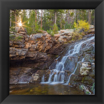 Framed Provo River Falls, Utah Print