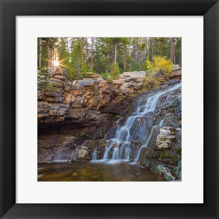 Framed Provo River Falls, Utah Print