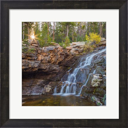 Framed Provo River Falls, Utah Print