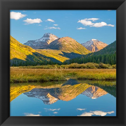 Framed River Reflection Of The Wasatch Cache National Forest Print