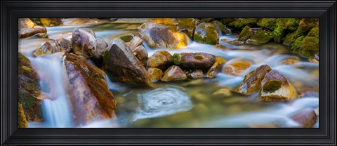 Framed Scenic View Of The Little Cottonwood Creek Print