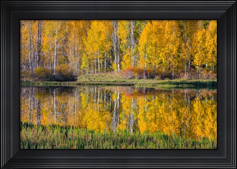Framed Round Lake Panorama, Utah Print