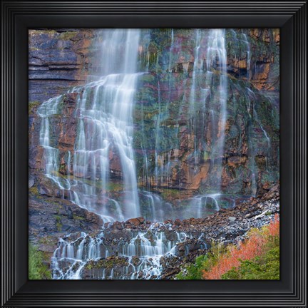 Framed Rainbow View Of Bridal Veil Falls, Utah Print