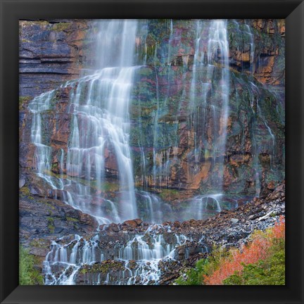 Framed Rainbow View Of Bridal Veil Falls, Utah Print